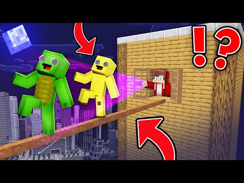 JJ HYPNOTIZED Mikey and Banana Kid to PRANK in Minecraft Maizen!