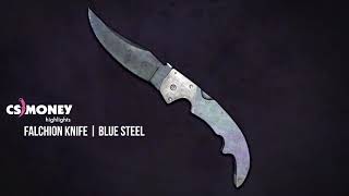 Falchion Knife Blue Steel Gameplay