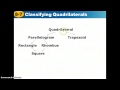 Properties and Classifications of Quadrilaterals