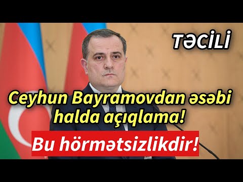 SON DEQIQE ! CEYHUN BAYRAMOVDAN ƏSƏBİ HALDA AÇIQLAMA ! - xeberler , xeber 2024