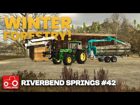 WINTER FORESTRY & GETTING SHEEP!! Riverbend Springs FS25 Timelapse Farming Simulator 25 Ep 42