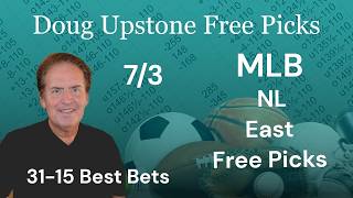MLB Free Picks and Predictions - VPID Baseball Show featuring NL East 7/03/26 Free Best Bets 31-15