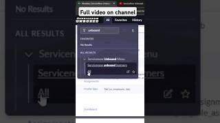 Servicenow tables and modules