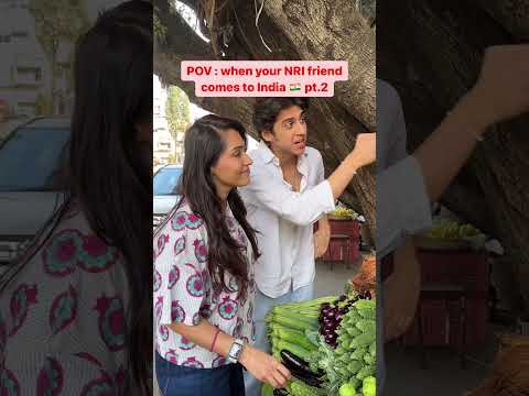 When your NRI friend comes to India!!  #comedy  #usajobs #funny #abroad #students #shorts