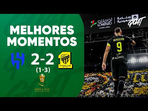 SHOW DE BENZEMA E RAJKOVIC! AL-ITTIHAD ELIMINA AL-HILAL DA COPA DO REI SAUDITA | MELHORES MOMENTOS