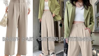 pants cutting and stitching/ part 2 /Trending pants cutting and stitching #diypants