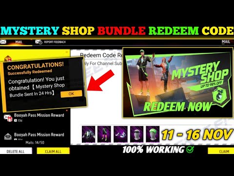 FREE FIRE REDEEM CODE TODAY 11 NOVEMBER REDEEM CODE FREE FIRE | FF REDEEM CODE TODAY 11 NOVEMBER