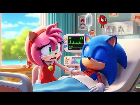 SPIDERMAN SONIC Please Wake Up! - Dont Leave AMY Alone! - Sad Story -  Sonic The Hedgehog 3