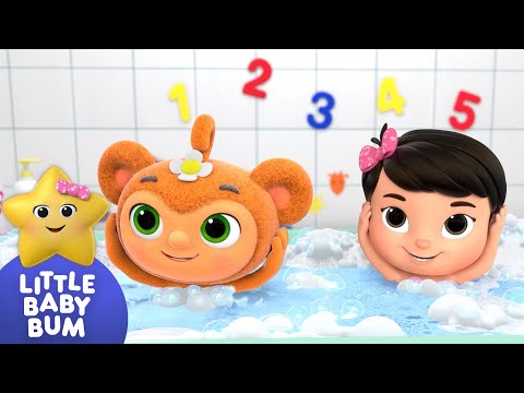 Canción cabeza, hombros, rodilla y pies en el baño 🛁👣✋| Canciones Infantiles🎵 | Little Baby Bum