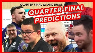 🎯QUARTER FINAL Predictions | 2026 World Darts Championship | USING TOURNAMENT STATS