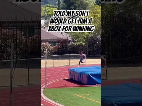 Bet my son an XBox if he won.  Guess what? The officials put him in the wrong heat. #trackandfield