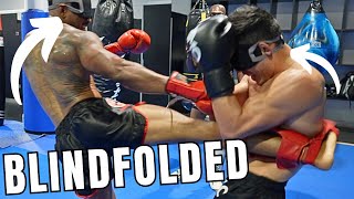 I Challenged my Coach to a BLINDFOLDED Muay Thai Match