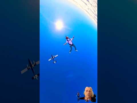 My Grandma REACTS To SkyDiving