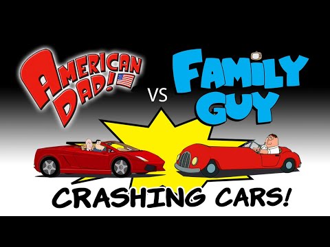 Family Guy vs American Dad Car Crash Compilation