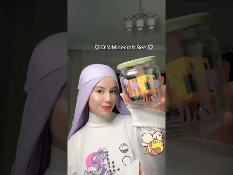 DIY Minecraft Bee (So cute🙉 #minecraft #shorts #diy