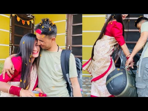 दुनिया की सारी ख़ुशी एक तरफ़ और पतिदेव के आने की ख़ुशी एक तरफ़ ♥️