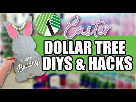 ADORABLE Dollar Tree EASTER DIYS, Hacks & Crafts! Dollar Tree Easter Decor 2025