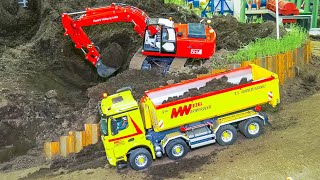Exceptional rc display!! Rc truck rescue operation rc excavators rc heavy haulage rc wheel loader