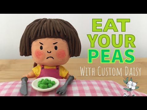 “Eat Your Peas” Read aloud with Custom Daisy LOL doll + fun outtakes - YouTube