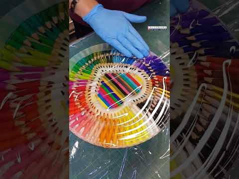 DIY Epoxy Resin like a heart♥️ #art #clock #epoxy