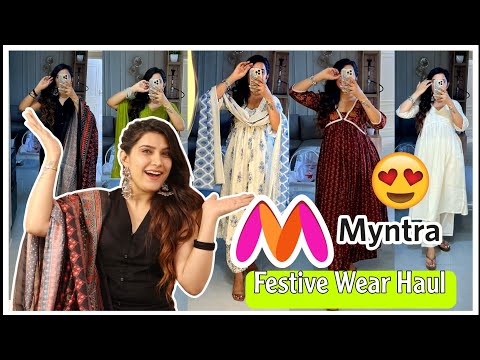 HUGE** MYNTRA Festive Haul | Kurta & Dupatta Sets | Super Style Tips