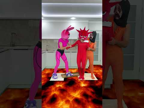Pinki save Raddy in lava