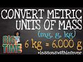 Metric Units and Conversions