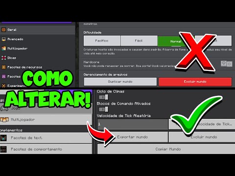 COMO MUDAR A NOVA INTERFACE DE EDIÇÃO DE MUNDOS DO SEU MINECRAFT PE !! (Bedrock)