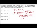 Linear Functions and Modeling Concepts