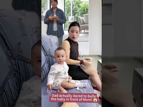 Dad actually dared to bully the baby in front of Mom! 😱 / 아빠 정말 엄마 앞에서 아기 괴롭혔어! 😱