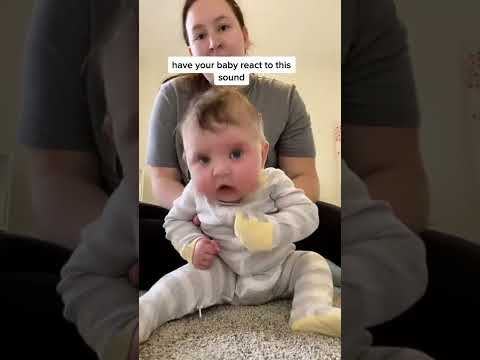 let your baby react to this sound 😅 📽️ claire.stein