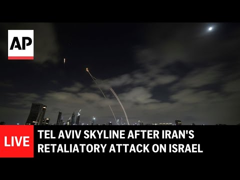LIVE: Tel Aviv skyline after Iran's retaliatory missile attack on Israel