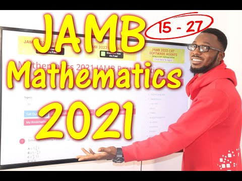 JAMB CBT Mathematics 2021 Past Questions 15 - 27