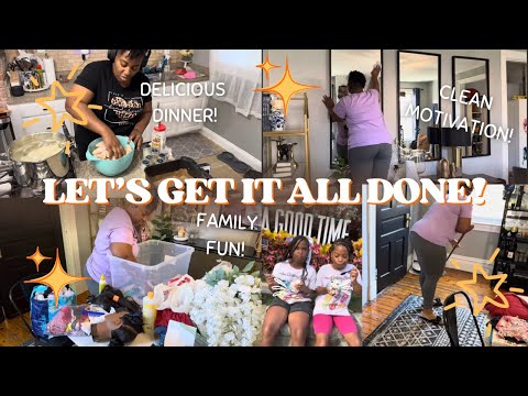 *NEW* LET'S GET IT ALL DONE! CLEANING MOTIVATION, DELICIOUS DINNER, GROCERY HAUL, FAMILY FUN & MORE.