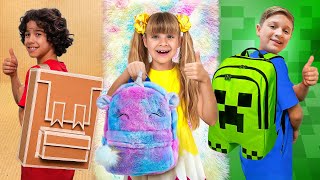 حقائب مدرسية سحرية وقصص ممتعة في المدرسة للأطفال! 🎒✨
