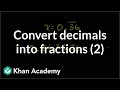 Converting Repeating Decimals to Fractions