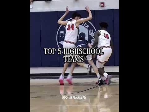 TOP 5 HIGHSCHOOL TEAMS #basketball #highschoolbasketball #highschool #basketballedits #edit