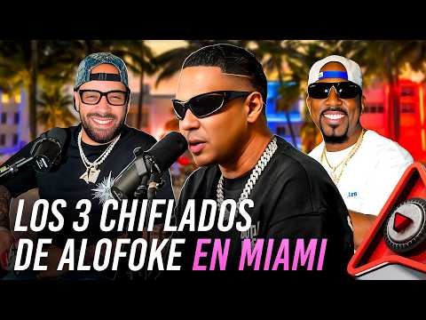 LOS TRES CHIFLADOS EN MIAMI MONTANDO PILAS DJ NABIL ALOFOKE Y EL DOTOL NASTRA