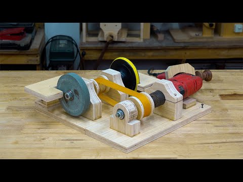 Build Your OWN POWER TOOL with This Drill Powered Disc Sander!