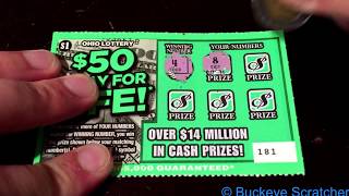 Ohio Lottery Instant Win ticket - $50 A DAY for LIFE!