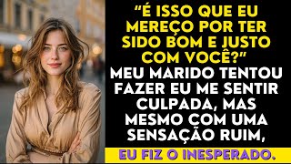 “É isso que eu mereço por ter sido bom e justo com você?” Meu marido tentou fazer eu me sentir...