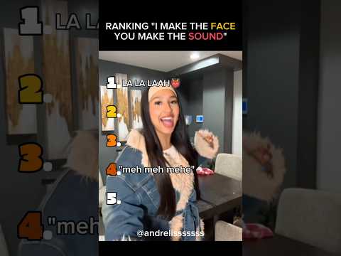 Ranking "I Make The Face You Make The Sound" Trend- Part13