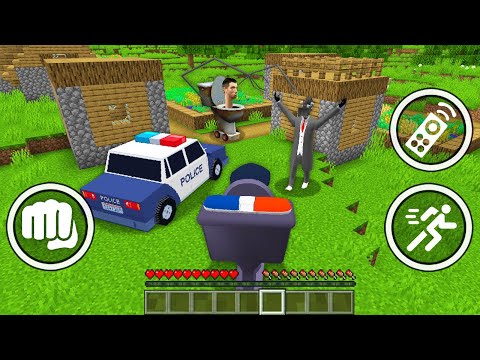 HOW to PLAY as SKIBIDI TOILET POLICEMAN in Minecraft -  Gameplay Skibidi Toilet Game - Animation
