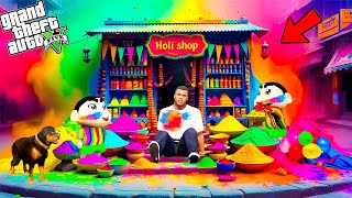 Shinchan, Pinchan And Franklin Shopping For Holi Special In GTA 5!