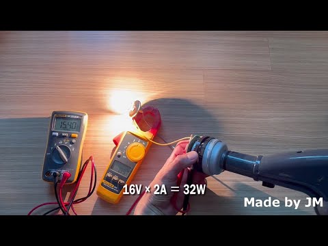 BLDC Vacuum Cleaner motor generator experiment