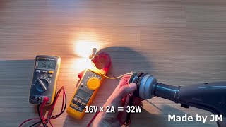 BLDC Vacuum Cleaner motor generator experiment