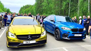 ЗОЛОТОЙ БАНАН AMG CLS 63 vs BMW X6M vs BMW M550 vs AUDI A8 st.2 + BMW 340 vs Audi A3 + Mercedes E400