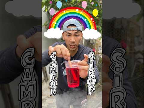 Campur sirup jadi es krim semangka 🍉