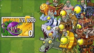 PVZ 2 Final Boss New Plants LEVEL 1000 Power-Up! VS All Bosses Battlez Zomboss