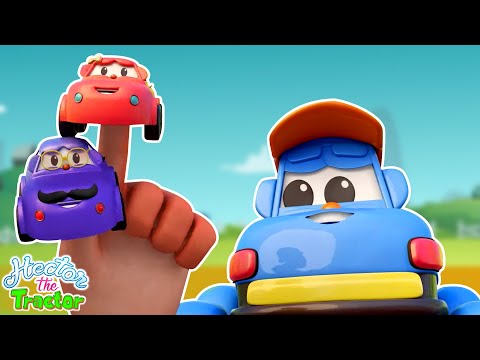 Finger Family Song, Boo Boo Song + Hector the Tractor Cartoon Nursery Rhymes and Kids Videos